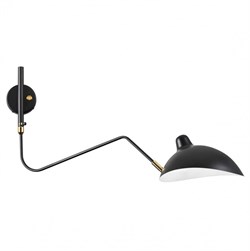 Odeon Light 4830/1W WALLI ODL21 503 черный/золотой Настенный светильник E27 1*40W KERBI 4830/1W - фото 107006