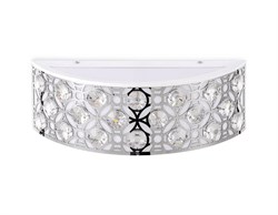 Ambrella Настенный светодиодный светильник с хрусталем FA9411 WH/CH белый/хром 4200K 12W 300*110*100 FA9411 - фото 107260