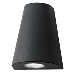 Gauss Светильник садово-парковый Sigma настенный архитектурный, 2xGU10, 125*88*156mm, 170-240V / 50Hz, 2xMax.35W, IP54, GD164 - фото 107266