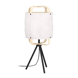 Eglo 43934 Настольная лампа SURFLEET, 1X40W (E27), H515, сталь, черный / дерево, текстиль 43934 - фото 108016