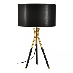 Lussole S.R.L Лампа настольная черный/матовое золото LSP-0615 - фото 108149