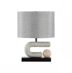 Odeon Light 5410/1TA MODERN ODL_EX23 31 черный матов./серый металл/полирезин/ткань Настольная лампа E27 1*60W BAGEL 5410/1TA - фото 108219