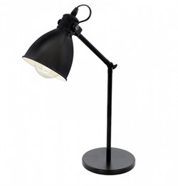 Eglo 49469 Настольная лампа PRIDDY, 1х40W (E27), H425, сталь, черный 49469 - фото 108495