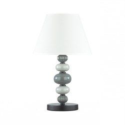 Odeon Light 4896/1T MODERN ODL_EX23 27 черный матов./серый/молочный металл/керамика/ткань Настольная лампа E27 1*60W SOCHI 4896/1T - фото 108586