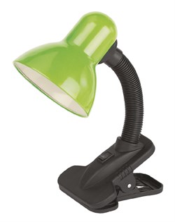 ЭРА Настольный светильник ЭРА N-212-Е27-40W-GR на прищепке зелёный Б0058670 - фото 108803