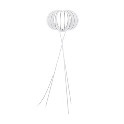 Eglo Торшер с ножн. выкл. STELLATO 2, 1х60W(E27), L285, H250, сталь, белый/дерево, стекло, белый 95612 - фото 109246