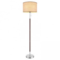 Lussole LGO Торшер металл матовый никель/махагон LSP-0627 - фото 109276