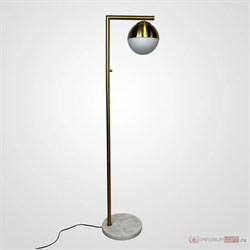 ImperiumLoft Торшер Geneva Single Glass Globe Floor Lamp 85499-22 - фото 109309