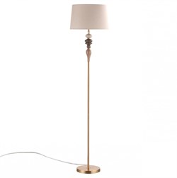 Odeon Light 5040/1F CLASSIC ODL24 305 античн.бронза/беж.абажур/металл/керамика Торшер E27 1*60W HOMI 5040/1F - фото 109428