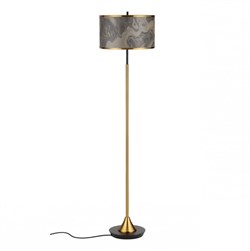 Odeon Light 5064/2F MODERN (В 2-Х КОРОБКАХ) ODL24 405 античн.бронза/серо-беж./металл/натур.камен."шпон" Торшер E27 LED 2*10W BERGI 5064/2F - фото 109439