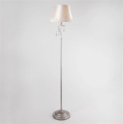 Eurosvet Классический торшер с абажуром 01023/1 серебро 00000083403 - фото 109470