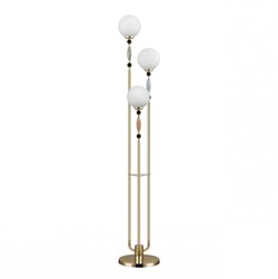 Odeon Light 5405/3F MODERN ODL_EX24 83 золотой/корич./голубой/зеленый/белый матов./металл/керамика/стекло Торшер E14 3*40W PALLE 5405/3F - фото 109656