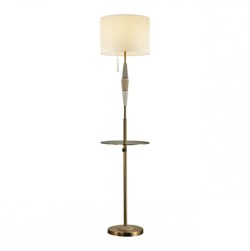 Odeon Light 5403/1F CLASSIC ODL_EX24 77 бронзовый/светло-коричневый/кремовый/металл/керамика/ткань Торшер E27 1*60W LATTE 5403/1F - фото 109664