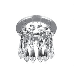 Gauss Светильник Brilliance Gu5.3 1/30 кристалл/хром PT003 - фото 109690