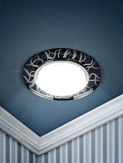 ЭРА DK80 WH/BK Белый/черный Светильник под лампу Gx53, 220V,13W Б0019575 - фото 109705