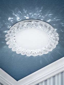 ЭРА DK84 CH/WH Хром/прозрачный Светильник под лампу Gx53, 220V,13W Б0020573 - фото 109756