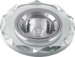 Comtech Apus Светильник точечный литой неповоротный со стеклом, зеркальный, 50Вт, G5.3,12В, IP20 CH92002634 - фото 109786
