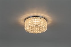 Comtech TEFIA Светильник точечный штампованный с крист,50W, ГЛН/LED/КЛЛ GU5.3, IP20, 12V,хром 1503322 - фото 109796