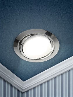 ЭРА KL35 A CH /1 Светильник под лампу Gx53 поворотный, 220V, 13W, хром (80/960) Б0049556 - фото 109933