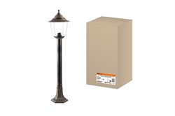 TDM Светильник Прага Эл-11-73-100Б 60 Вт Е27 напольный на стойке h-1.0 м бронза, прозрачный плафон SQ0330-0538 - фото 110264