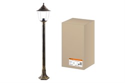 TDM Светильник Прага Эл-11-73-125Б 60 Вт Е27 напольный на стойке h-1.25 м бронза, прозрачный плафон SQ0330-0541 - фото 110270