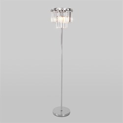 Eurosvet 01137/3 / напольный светильник / хром/прозрачный хрусталь Strotskis a060650 a060650 - фото 110314
