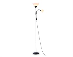 Ambrella Светильник напольный с выключателем на проводе TR97629 BK черный E27+E14 max 40W D245/100*1770 TR97629 - фото 110373