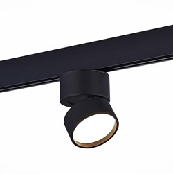 ST LUCE ST809.436.09 Магнитный трековый светильник Черный LED 1*9W 3000K 500Lm Ra>90 120° IP20 D85xH126 48VV ST809.436.09 - фото 110616