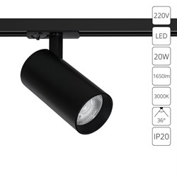 Arte Lamp BENE Однофазный трековый светильник светодиодный A1937PL-1BK - фото 111193