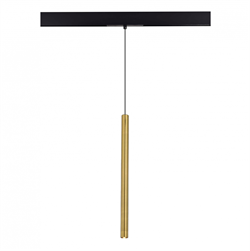 ST LUCE ST682.336.07 Магнитный трековый светильник Золотистый LED 1*7W 3000K 450Lm Ra90 36° IP20 D32xH307 48V ST682.336.07 - фото 111334