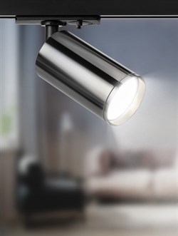 ЭРА Трековый светильник однофазный TR39-GU10 ВСН MR16 Черный хром Б0053314 - фото 111338