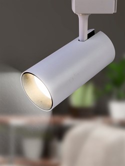 ЭРА Трековый светильник однофазный TR5-30 COB WH 30 ватт 4000К 2100Лм белый Б0049054 - фото 111373