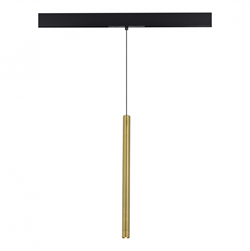 ST LUCE ST683.336.08 Магнитный трековый светильник Золотистый LED 1*8W 3000K 450Lm Ra90 24° IP20 D30xH500 48V ST683.336.08 - фото 111388