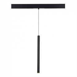 ST LUCE ST683.436.08 Магнитный трековый светильник Черный LED 1*8W 3000K 450Lm Ra90 24° IP20 D30xH500 48V ST683.436.08 - фото 111409