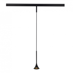 ST LUCE ST688.436.05 Магнитный трековый светильник Черный LED 1*5W 3000K Lm Ra>90  IP20 D70xH225 24V ST688.436.05 - фото 111480