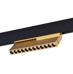 ST LUCE ST805.236.12 Магнитный трековый светильник Золотистый LED 1*12W 3000K 450Lm Ra>90 36° IP20 L220xW22xH117 48VV ST805.236.12 - фото 112761