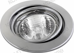 Comtech Camelo Светильник галогеновый встраиваемый повор.MR16 1x50W GU5.3 хром повор. P00211/2 - фото 112792