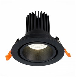 ST LUCE  ST705.448.10 Св-к встр. Черный LED 1*10W 4000K 750Lm Ra>90 38о IP20 D102xH85 170-240V ST705.448.10 - фото 112845