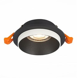 ST Luce ST206.408.01 Светильник встраиваемый Мат. черный GU10 1*50W D92xH41 220V Без ламп ST206.408.01 - фото 112897