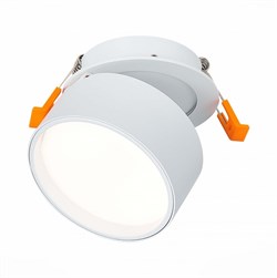 ST LUCE  ST651.548.09 Встраиваемый поворотный светильник Белый LED 1*9W 4000K 720Lm Ra>90 120о IP20 D85xH68 170-240VV ST651.548.09 - фото 112914