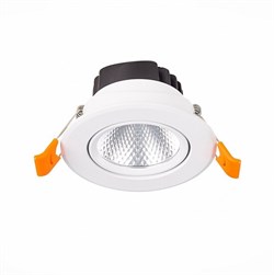 ST Luce ST211.548.08.36 Светильник встраиваемый Белый LED 1*8W 4000K 640Lm Ra80 36° IP20 D86xH50 220-240V ST211.548.08.36 - фото 113056