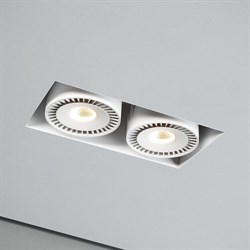 Briaton Белый Светильник встраиваемый 2x12W 3000K 2652lm. Драйвер: KEGU (не диммируемый) DA-3020AS white - фото 113070