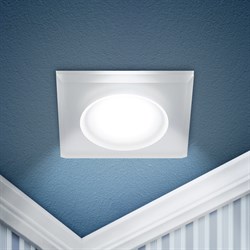 ЭРА Встраиваемый светильник декоративный DK104 WH MR16 GU5.3 белый Б0058391 - фото 113153