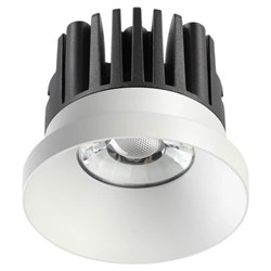 Novotech Светильник белый встраиваемый  IP44 LED 3000K 10W 100-265V METIS 357585 - фото 113154