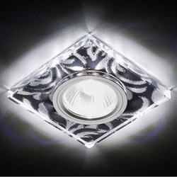 Ambrella Встраиваемый точечный светильник со светодиодной лентой S234 BK/CH/WH черный/серебро/MR16+3W(LED WHITE) S234 BK/CH/WH - фото 113191