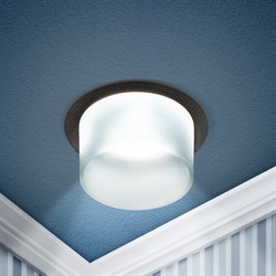 ЭРА Встраиваемый светильник декоративный DK106 BK MR16 GU5.3 черный Б0058428 - фото 113296