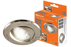 TDM Светильник встраиваемый поворотный СВ 02-01 MR16 50Вт G5.3 матовый никель/никель SQ0359-0003 - фото 113334