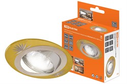 TDM Светильник встраиваемый поворотный СВ 02-05 MR16 50Вт G5.3 золото/никель SQ0359-0014 - фото 113448