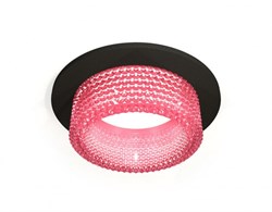 Ambrella Комплект встраиваемого светильника с композитным хрусталем XC6513042 SBK/PI черный песок/розовый MR16 GU5.3 (C6513, N6152) XC6513042 - фото 113494