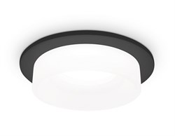 Ambrella Встраиваемый точечный светильник с акрилом TN1312 SBK/FR черный песок/белый матовый GU5.3 D98*45 TN1312 - фото 113508